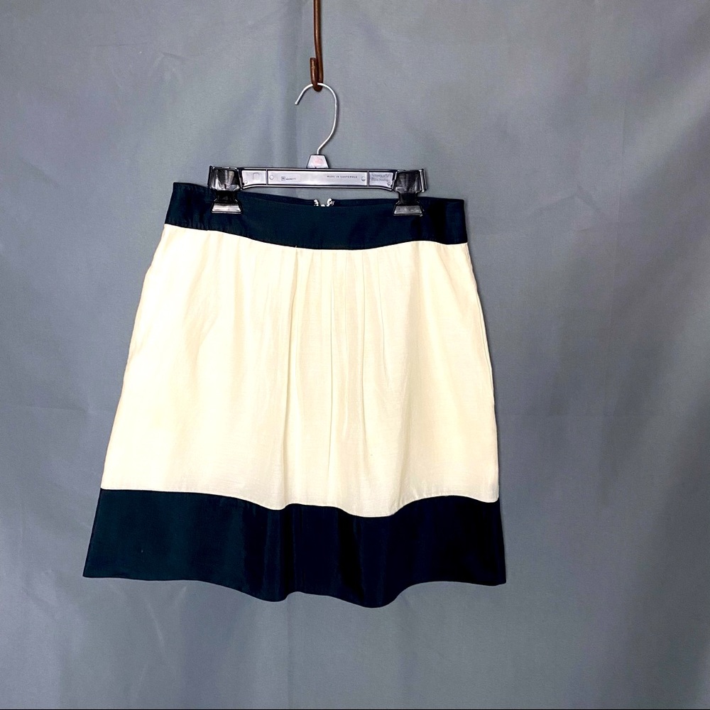 Banana Republic A-Line Pleated Zip/Pocket Skirt